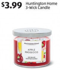 Aldi Huntington Home 3-Wick Candle offer