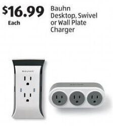 Aldi Bauhn Desktop, Swivel or Wall Plate Charger offer