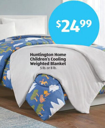 Aldi Huntington Home Children's Cooling Weighted Blanket offer