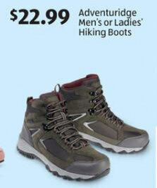 Aldi Adventuridge Men's or Ladies' Hiking Boots offer