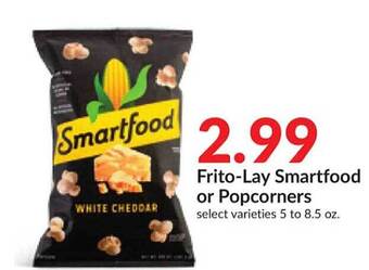 Hy-Vee Frito-lay smartfood or popcorners offer