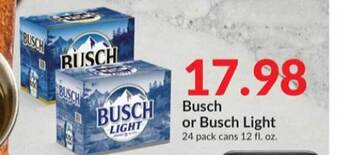 Hy-Vee Busch or busch light offer