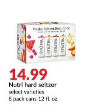 Hy-Vee Nutrl hard seltzer offer