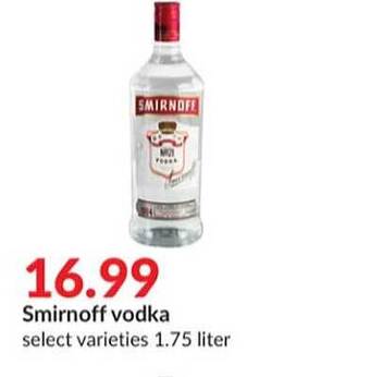 Hy-Vee Smirnoff vodka offer
