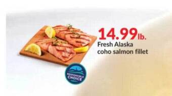 Hy-Vee Fresh alaska coho salmon fillet offer