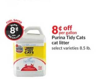 Hy-Vee Purina tidy cats cat litter offer