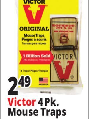 Ocean State Job Lot Victor 4pk. mouse traps offer