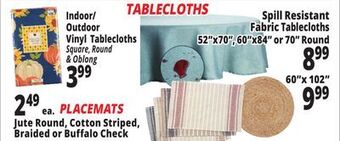 Ocean State Job Lot Tablecloths offer