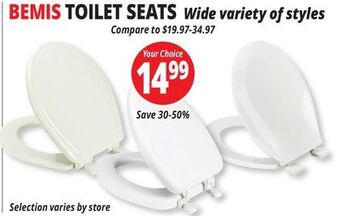 Ocean State Job Lot Bemis toilet seats offer