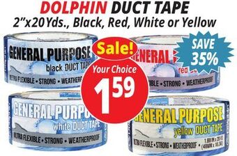 Ocean State Job Lot Dolphin duct tape offer