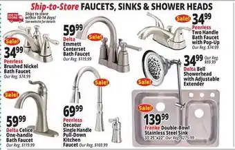 Ocean State Job Lot Faucets, sinks & shower heads offer