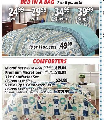 Ocean State Job Lot Bed in a bag offer