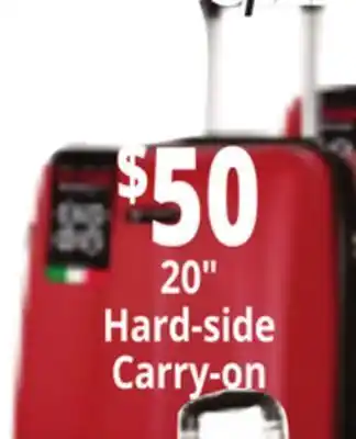 Ocean State Job Lot 20" hard-side carry-on luggage offer