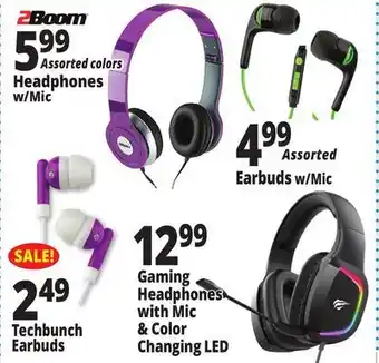 Ocean State Job Lot Headphones w/mic offer