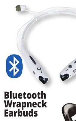 Ocean State Job Lot Bluetooth wrapneck earbuds offer
