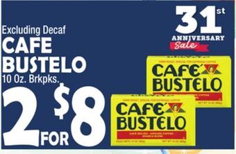 Bravo Supermarkets Cafe bustelo offer