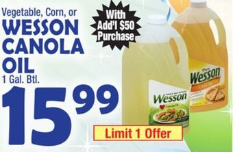 Bravo Supermarkets Wesson canola oil offer