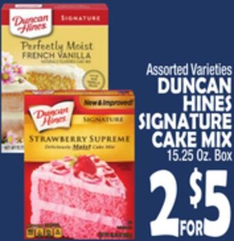 Bravo Supermarkets Duncan hines signature cake mix offer