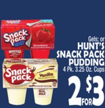 Bravo Supermarkets Hunt's snack pack pudding offer