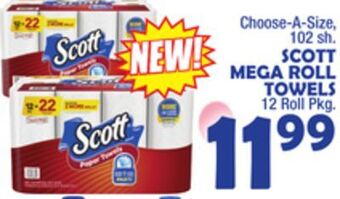 Bravo Supermarkets Scott mega roll towels offer