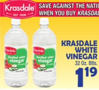 Bravo Supermarkets Krasdale white vinegar offer