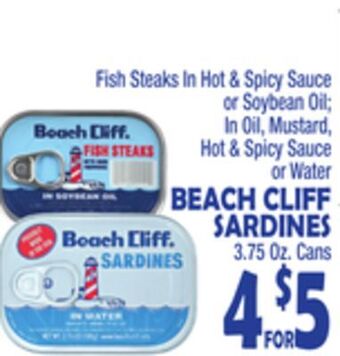Bravo Supermarkets Beach cliff sardines offer