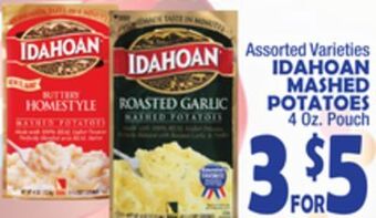 Bravo Supermarkets Idahoan mashed potatoes offer