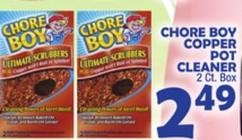 Bravo Supermarkets Chore boy copper pot cleaner offer