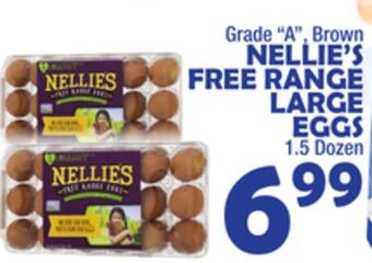 Bravo Supermarkets Nellie's free range large eggs offer