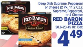 Bravo Supermarkets Red baron pizza, 20.6-23.45 oz. box offer