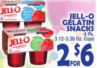Bravo Supermarkets Jell-o gelatin snacks offer