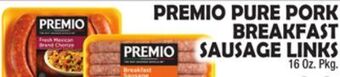 Bravo Supermarkets Premio pure pork breakfast breakfast sausage links offer
