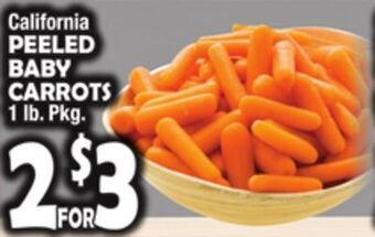Bravo Supermarkets Peeled baby carrots offer