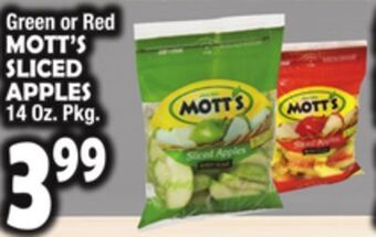 Bravo Supermarkets Mott's sliced apples offer