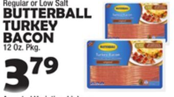 Bravo Supermarkets Butterball turkey bacon offer