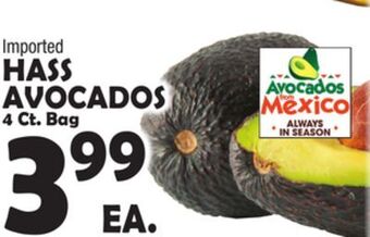Bravo Supermarkets Hass avocados offer