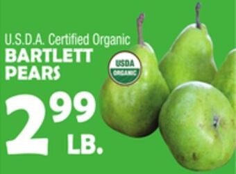 Bravo Supermarkets Bartlett pears offer