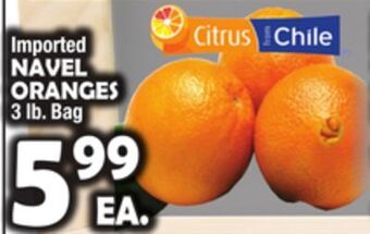 Bravo Supermarkets Navel oranges offer