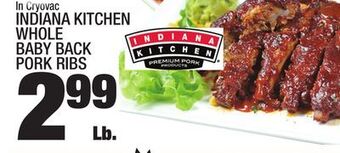 C Town Indiana kitchen whole baby back pork ribs offer