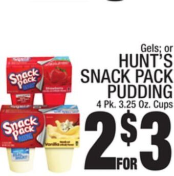 C Town Hunt's snack pack pudding offer