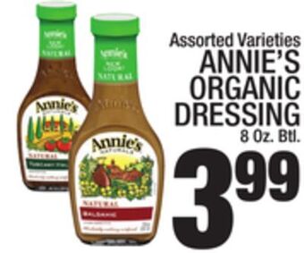 C Town Annie's organic dressing offer