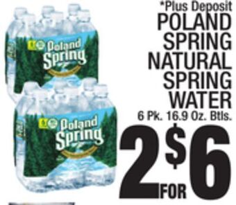 C Town Poland spring natural spring water offer