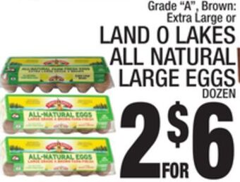 C Town Land o lakes all natural large eggs offer