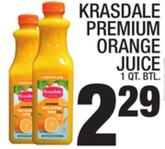 C Town Krasdale premium orange juice offer