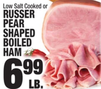 C Town Russer pear shaped boiled ham offer