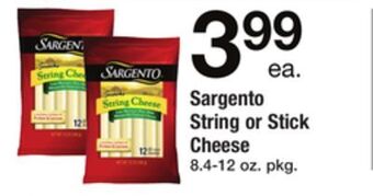 ACME Sargento string or stick cheese offer