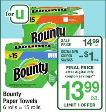 ACME Bounty paper towels offer