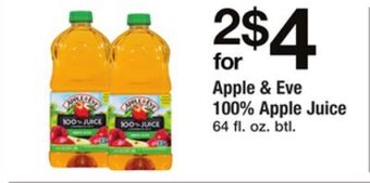 ACME Apple & eve 100% apple juice offer