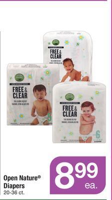 ACME Open nature® diapers offer