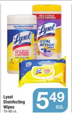 ACME Lysol disinfecting wipes offer